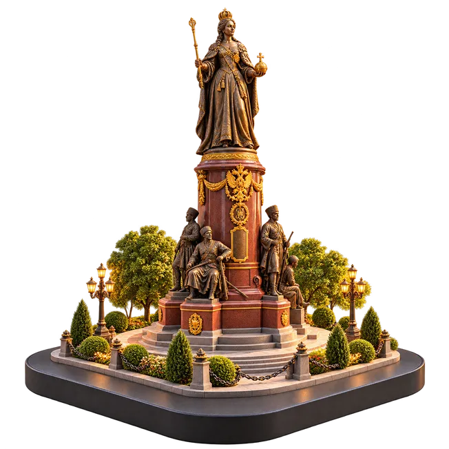 Миниатюра памятника Екатерине II